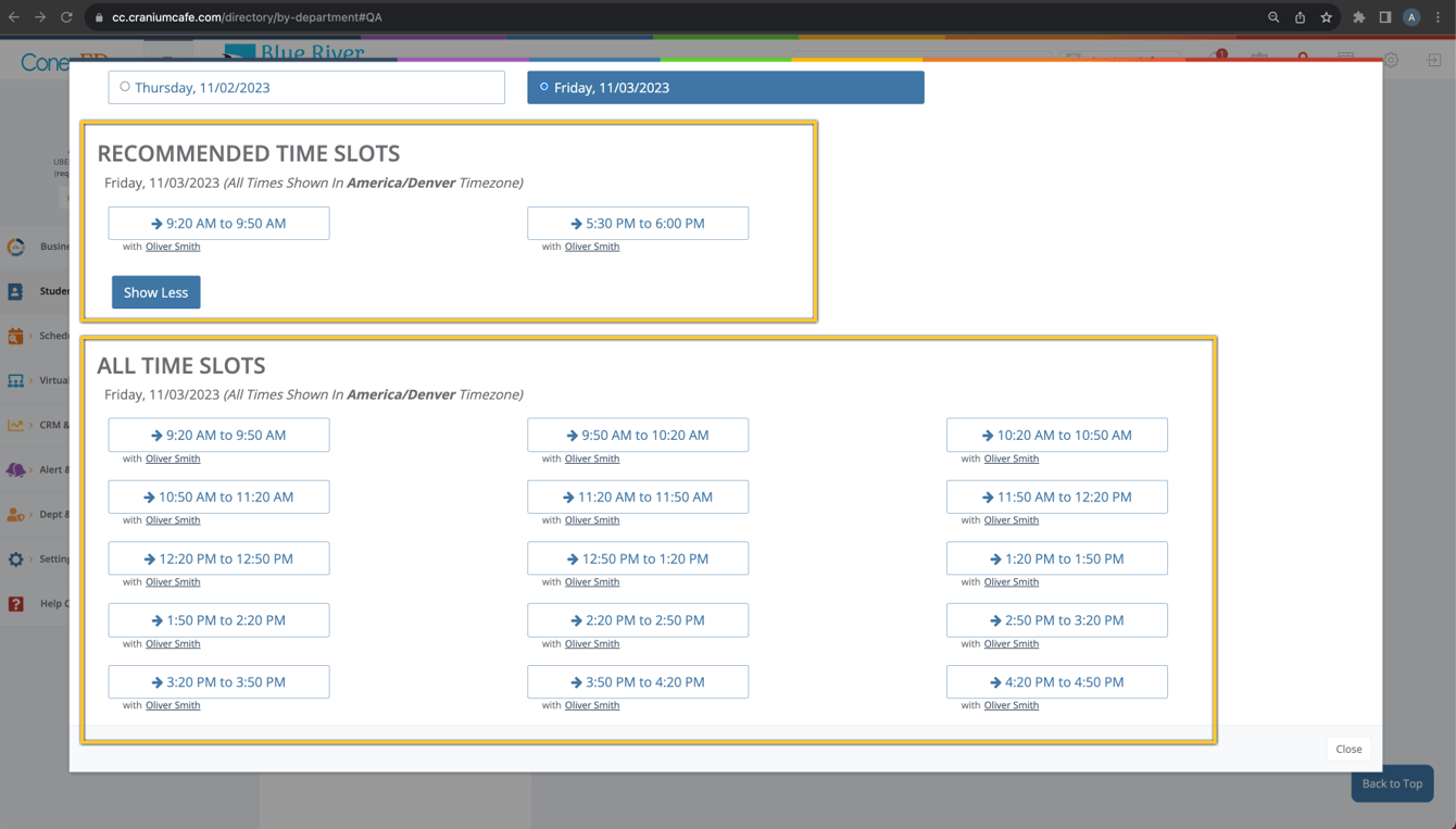 How to Control Visibility of Recommended Time Slots in Group Scheduler ...