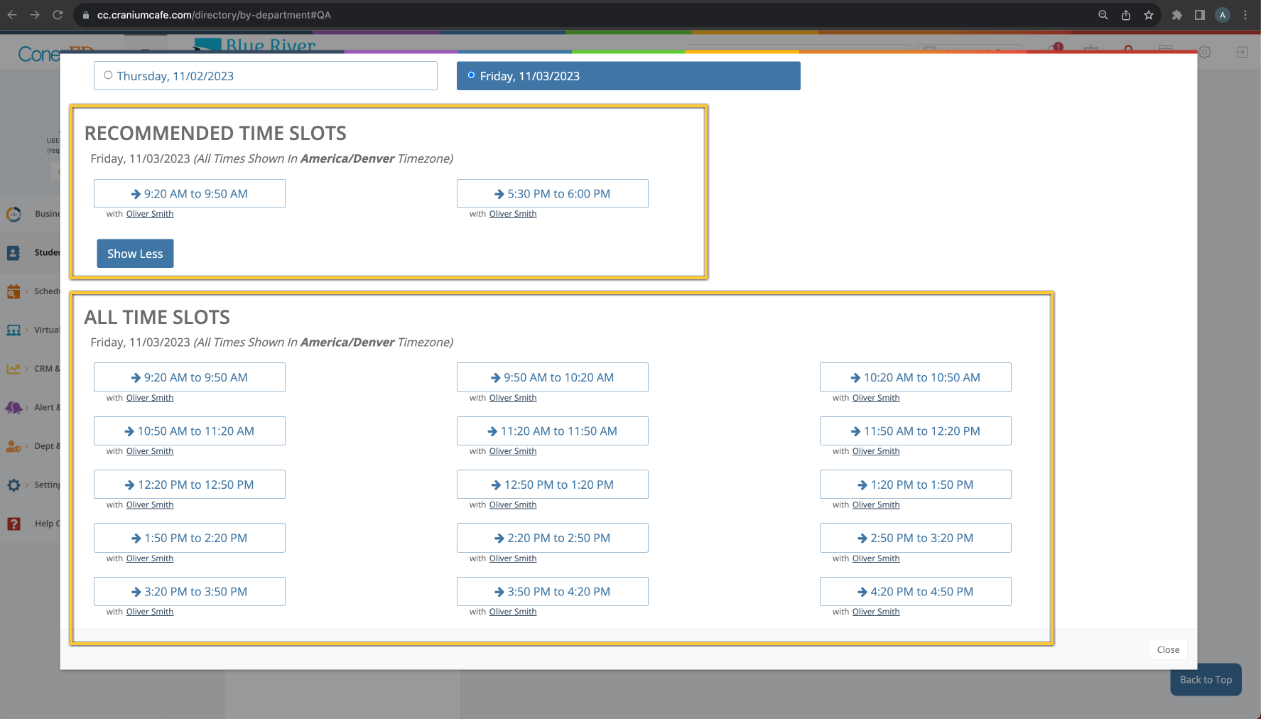 How to Control Visibility of Recommended Time Slots in Group Scheduler ...